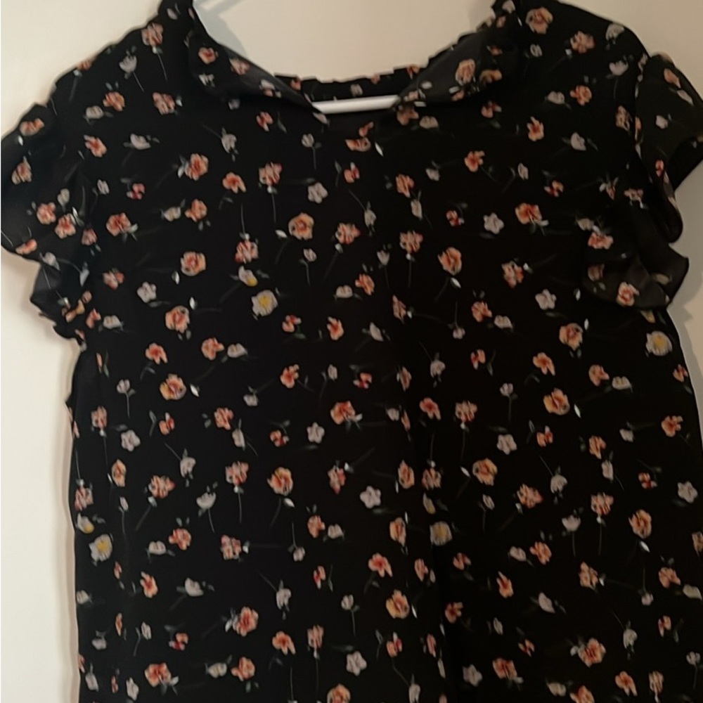 BloomChic Black Floral Blouse